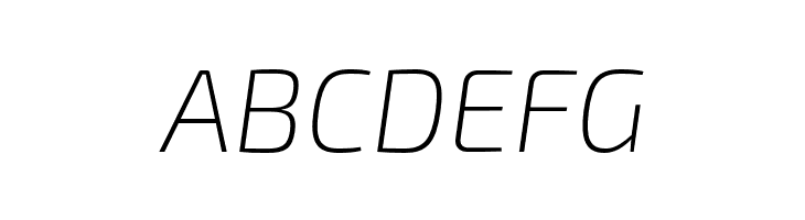 Exo 2 Extra Light Italic  Free Fonts Download