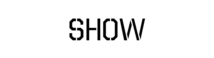 Octin Stencil Free  Free Fonts Download