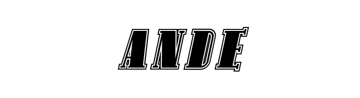 Avondale SC Inline Italic  Free Fonts Download