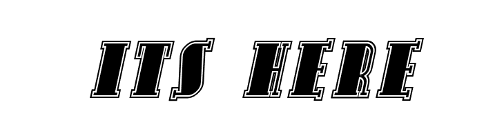 Avondale SC Inline Italic  Free Fonts Download