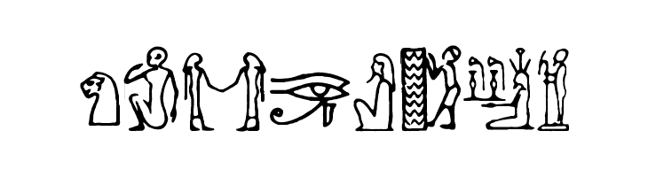 Hieroglify  Free Fonts Download
