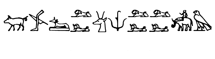 Hieroglify  Free Fonts Download