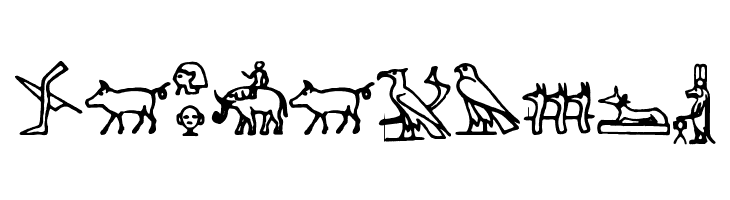 Hieroglify  Free Fonts Download