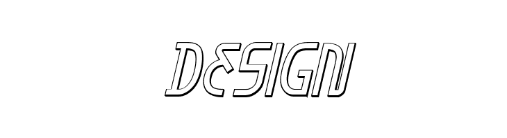 Moon Dart 3D Italic  Free Fonts Download