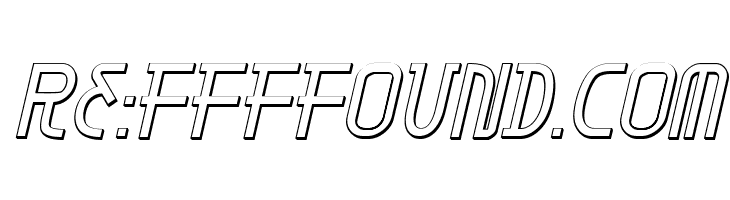 Moon Dart 3D Italic  Free Fonts Download