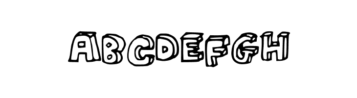 3D  Free Fonts Download