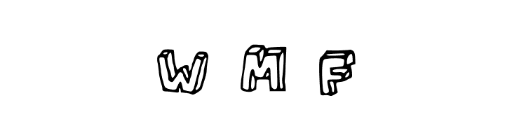 3D  Free Fonts Download