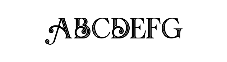 Amadeust Inline  Free Fonts Download