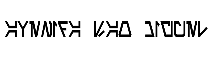 Aurebesh Condensed Bold  Free Fonts Download