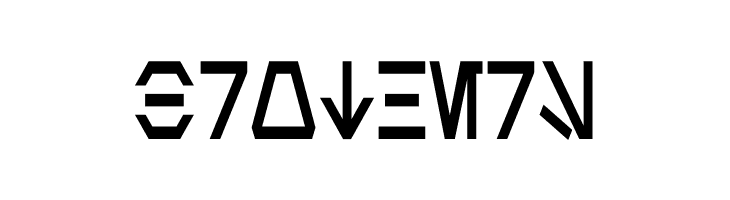 Aurebesh Condensed Bold  Free Fonts Download