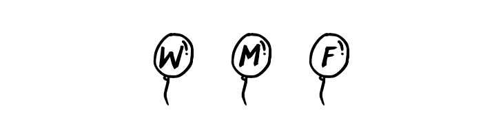 PartyBalloons  Free Fonts Download