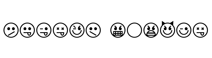 Emoticons  Free Fonts Download