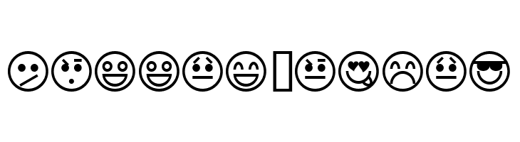 Emoticons  Free Fonts Download