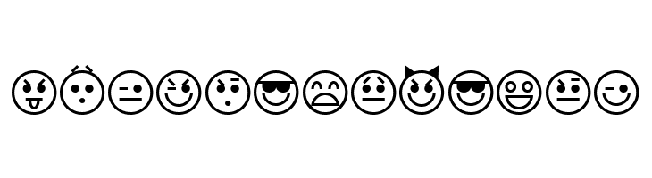 Emoticons  Free Fonts Download