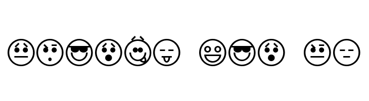 Emoticons  Free Fonts Download
