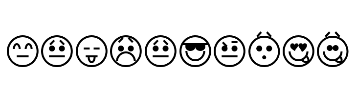 Emoticons  Free Fonts Download