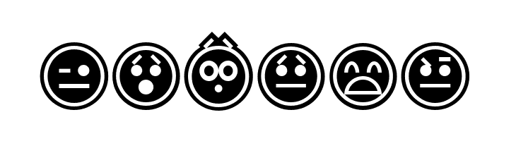 Emoticons Outline  Free Fonts Download