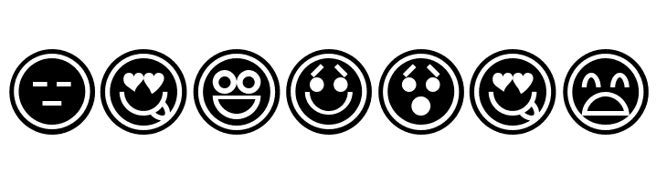 Emoticons Outline  Free Fonts Download