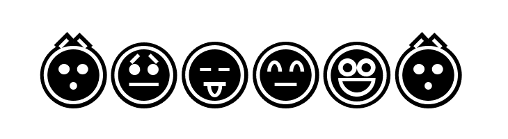 Emoticons Outline  Free Fonts Download