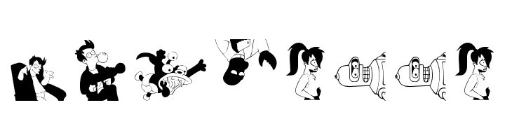 Futurama-Alien-Alphabet-Two  Free Fonts Download
