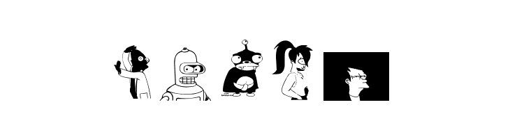 Futurama-Alien-Alphabet-Two  Free Fonts Download