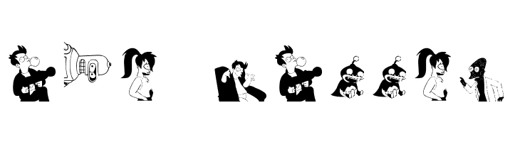 Futurama-Alien-Alphabet-Two  Free Fonts Download