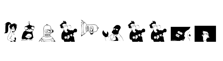 Futurama-Alien-Alphabet-Two  Free Fonts Download