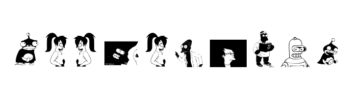 Futurama-Alien-Alphabet-Two  Free Fonts Download