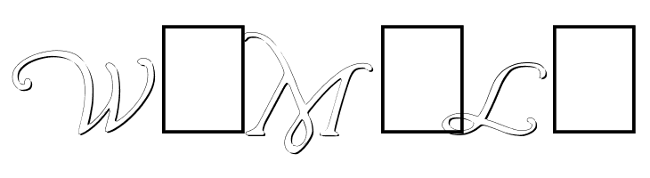 Wrenn Initials Embossed  Free Fonts Download