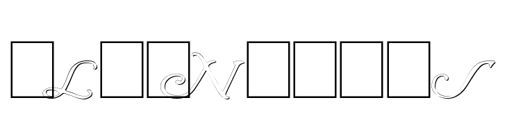Wrenn Initials Embossed  Free Fonts Download