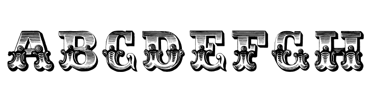 ABCDEFGH Romantiques Font