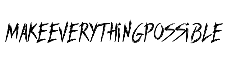 MAKEEVERYTHINGPOSSIBLE SWEETREVENGE Font
