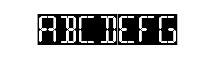 16 Segments  Free Fonts Download