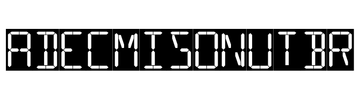 16 Segments  Free Fonts Download