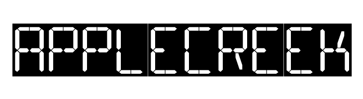 16 Segments  Free Fonts Download