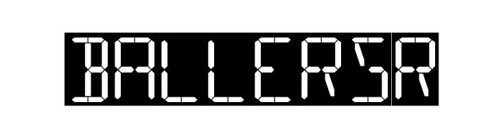 16 Segments  Free Fonts Download