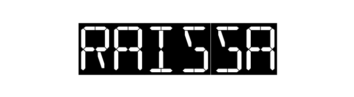 16 Segments  Free Fonts Download