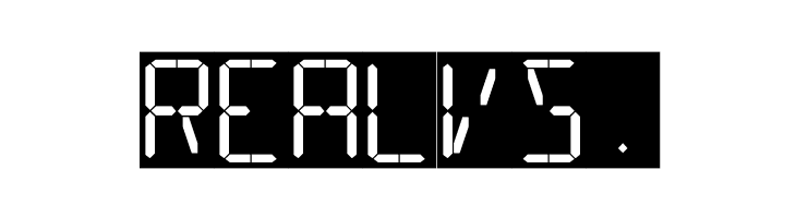 16 Segments  Free Fonts Download