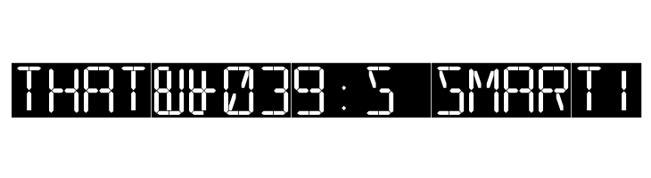 16 Segments  Free Fonts Download