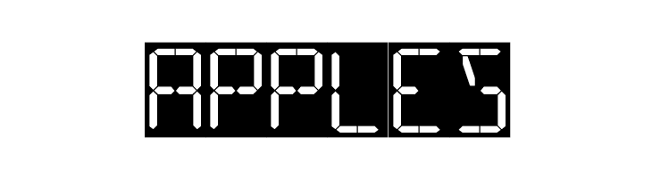 16 Segments  Free Fonts Download