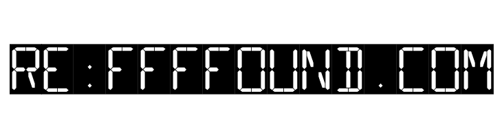 16 Segments  Free Fonts Download