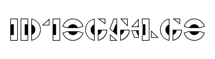 Le Pochoir Creux  Free Fonts Download