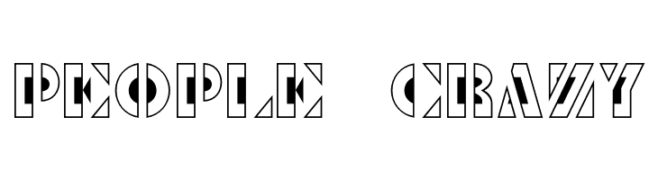 Le Pochoir Creux  Free Fonts Download