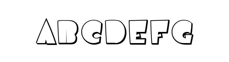 AirmoleShaded-Regular  Free Fonts Download