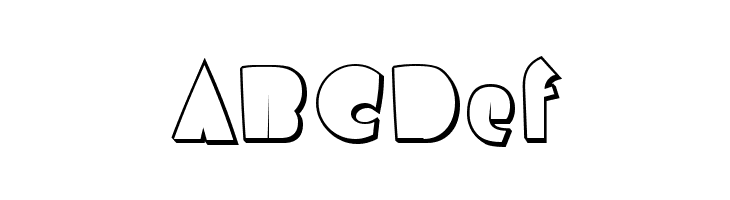 AirmoleShaded-Regular  Free Fonts Download