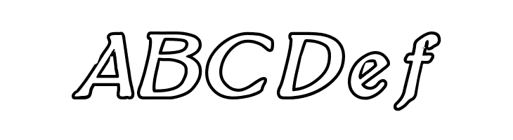 BoltonItalicOutline  Free Fonts Download
