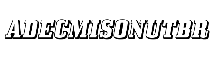 BullpenThreeD-Regular  Free Fonts Download