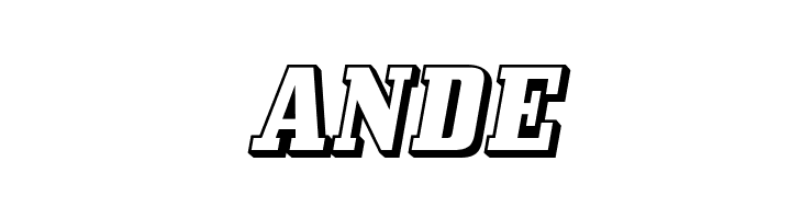 BullpenThreeD-Regular  Free Fonts Download