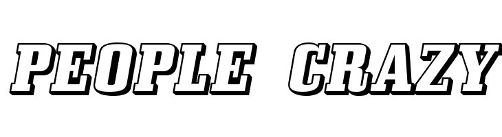 BullpenThreeD-Regular  Free Fonts Download