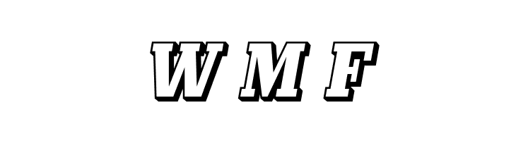 BullpenThreeD-Regular  Free Fonts Download